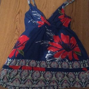 🌺Hollister tropical flared tank!🌺